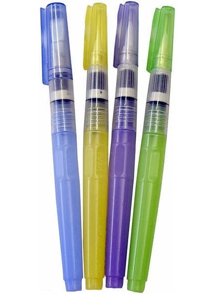 Zig BRUSH2O Water Reservoir Brush (Waterbrush) 4 Size Set 