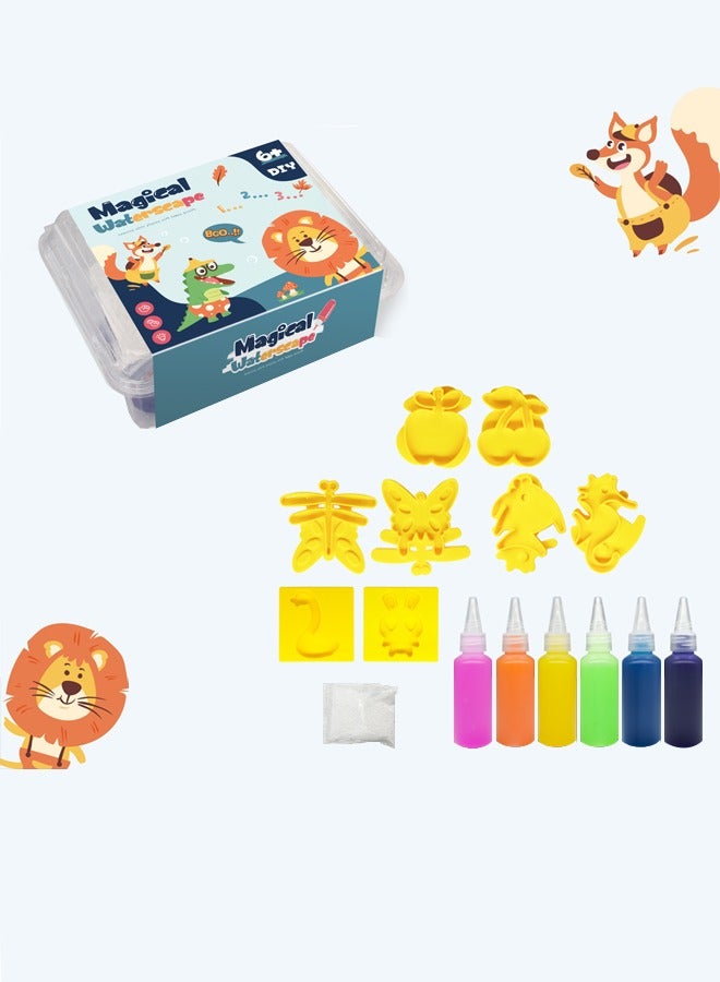 Magical 12 Pcs Water Squishy Toys,Squishy Animals For Party Favors Classroom Prize Fidget Toys Pack Diy Crystal Spirit Children's Handmade Toys - Image 1