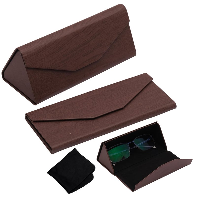 Styzere Folding Eyeglass Case Unisex Spectacles Specs Cover Men Women Hard Shell Portable - Image 1