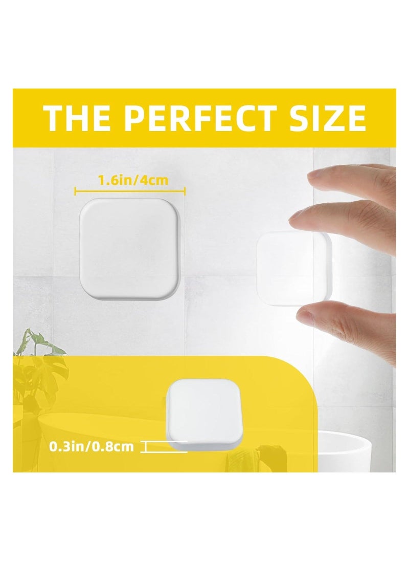 6 PCS Door Stopper Wall Protector - Clear Square Wall Protectors for Door Knobs Self Adhesive Rubber Door Handle Bumper for Walls, Shock Absorbent Wall Protector from Door Knob  - Image 3