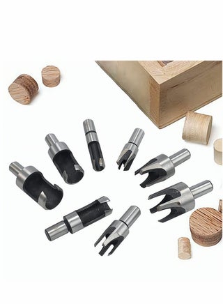 Wood Plug Cutters, 8 Pcs Wood Plug Cutter Drill Bit Set, 5/8" 1/2" 3/8" 1/4" Straight and Tapered Taper Cutting Tool Cork Drill Bit Woodworking Claw Cork Drill Hole Saw Tool for Woodworking - pzsku/Z27F9A7A054DDA4C67261Z/45/_/1698474027/37a6134c-eeb0-4c9a-b2ab-e23b9a090608