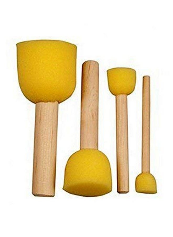 ArtBee ArtBee 5 Color Kids Finger Paint Washable Non-Toxic Finger-Paint Art with Sponge Brushes (3 Sponge Brushes with Paint)  - Image 5