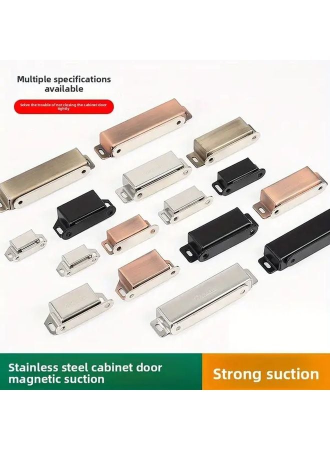 Medium Glossy Heavy Duty Stainless Steel Cabinet Magnet With Screws - Image 2