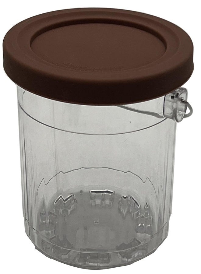 جويستار عبوات آيس كريم جوي ستار المطورة، متوافقة مع أكواب وأغطية نينجا كريمي - عبوة من 4 قطع، أكواب سعة 16 أونصة، سلسلة NC301 NC300 NC299AMZ (أكواب سعة 16 أونصة NC300، برتقالي/بنفسجي/قهوة/رمادي) - Image 2