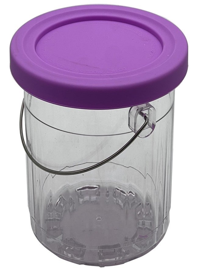 جويستار عبوات آيس كريم جوي ستار المطورة، متوافقة مع أكواب وأغطية نينجا كريمي - عبوة من 4 قطع، أكواب سعة 16 أونصة، سلسلة NC301 NC300 NC299AMZ (أكواب سعة 16 أونصة NC300، برتقالي/بنفسجي/قهوة/رمادي) - Image 3