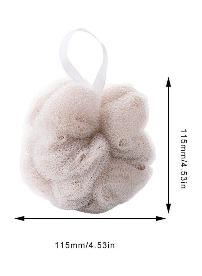 إسكدنيا Double Net Bathing Loofah Khaki 11.5x11.5cm - Image 2