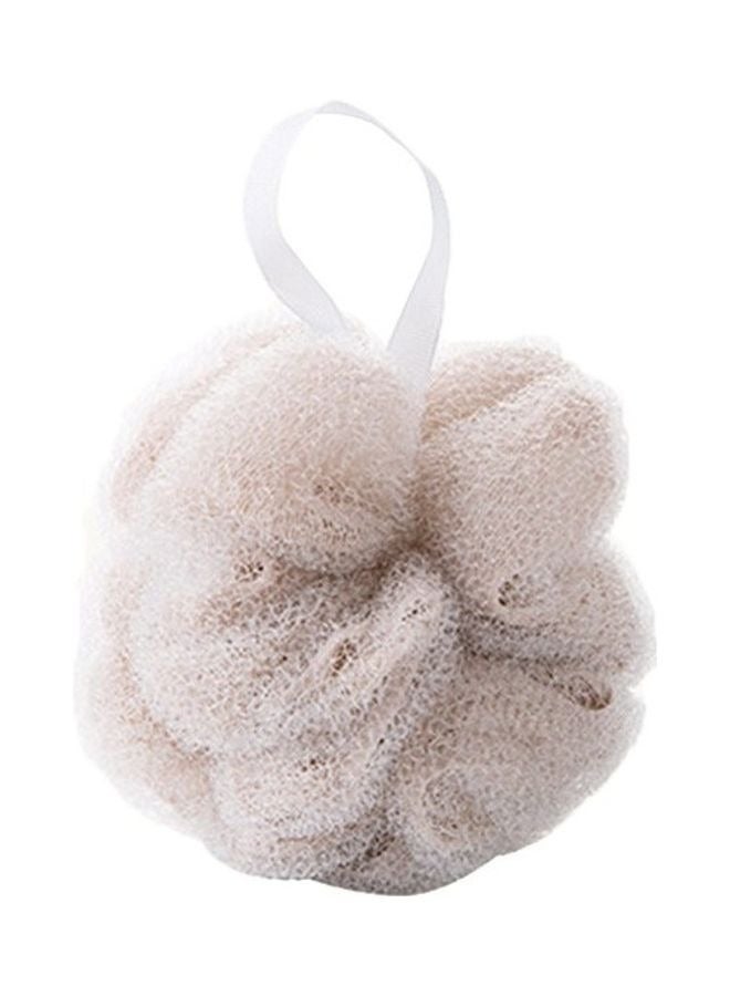 إسكدنيا Double Net Bathing Loofah Khaki 11.5x11.5cm - Image 1