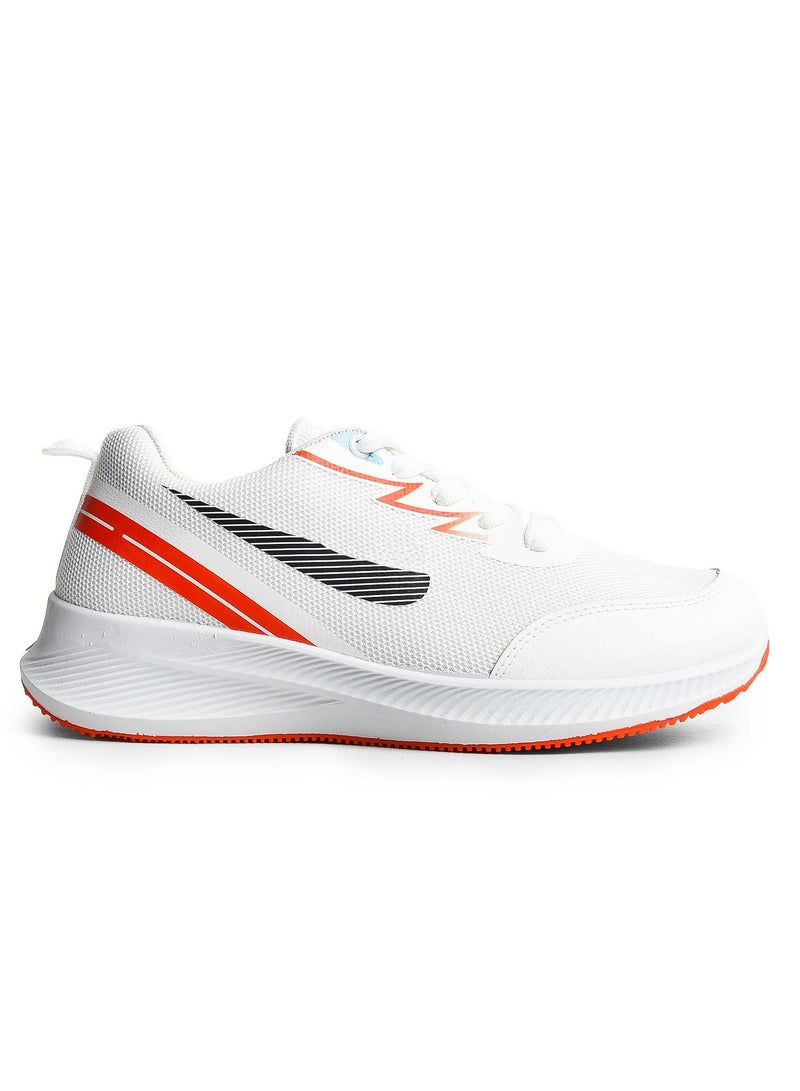 Men's Sportive Knit Sneakers – Stylish Printed Design