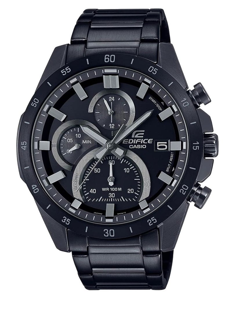 كاسيو ساعة اديفيس للرجال كرونوغراف بسوار ستانلس ستيل أسود - EFR-571MDC-1AVUDF - Image 1