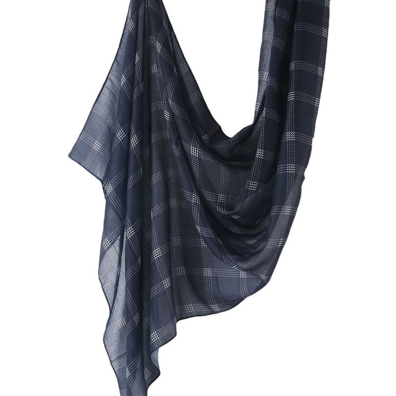 Best-Selling Watercolor Tie-Dye Cotton Scarf - Satin Polyester Long Wrap, Turkish Headscarf