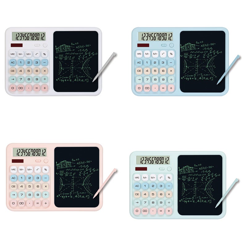 Multifunctional Calculator with Writing Pad, Fine Tip, 12-Digit Display - Image 2