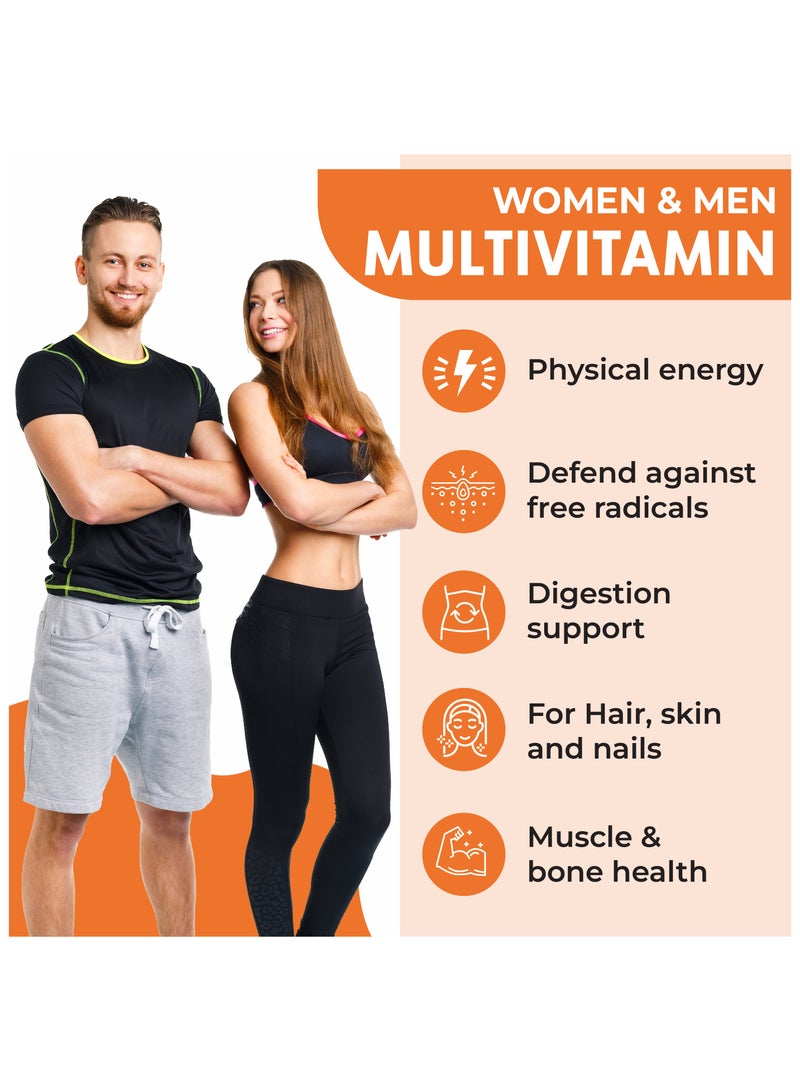 Aitnaturals Multivitamin for Men & Women, Supports Immune System with Antioxidant Vitamin C & E - 300 Tablets - Image 5