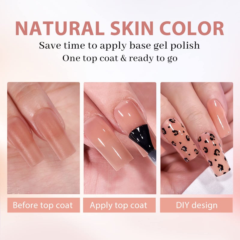 BTArtbox Soft Gel Nail Tips Square - Press On Nails Long Natural XCOATTIPS Pre-applied Tip Primer, One-Step Square Gel Nail Tips Fake Nails for DIY Nail Art - Image 2