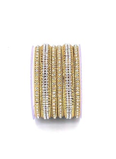 GOHONA Colorful Bangle Collection Beautifully Designed Indian Bollywood Style Alloy Metal Bangles for Kids Teenagers and Women