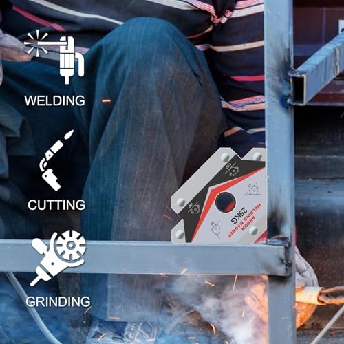 guti-more GUTIMORE Welding Magnets 25LB&55LB 6Pcs Welding Magnet Set, Magnetic Welding Holder, Holding Power Welding Accessories - Image 5