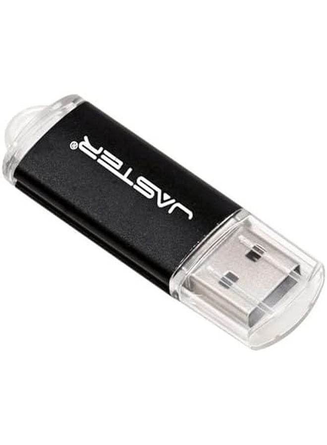 Black 8GB Metal Pen Drive Portable USB Flash Memory Stick - Image 1
