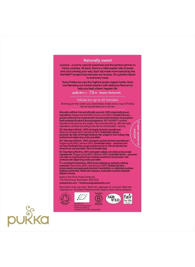 PUKKA Organic Peppermint & Licorice, 20 EA - Image 2