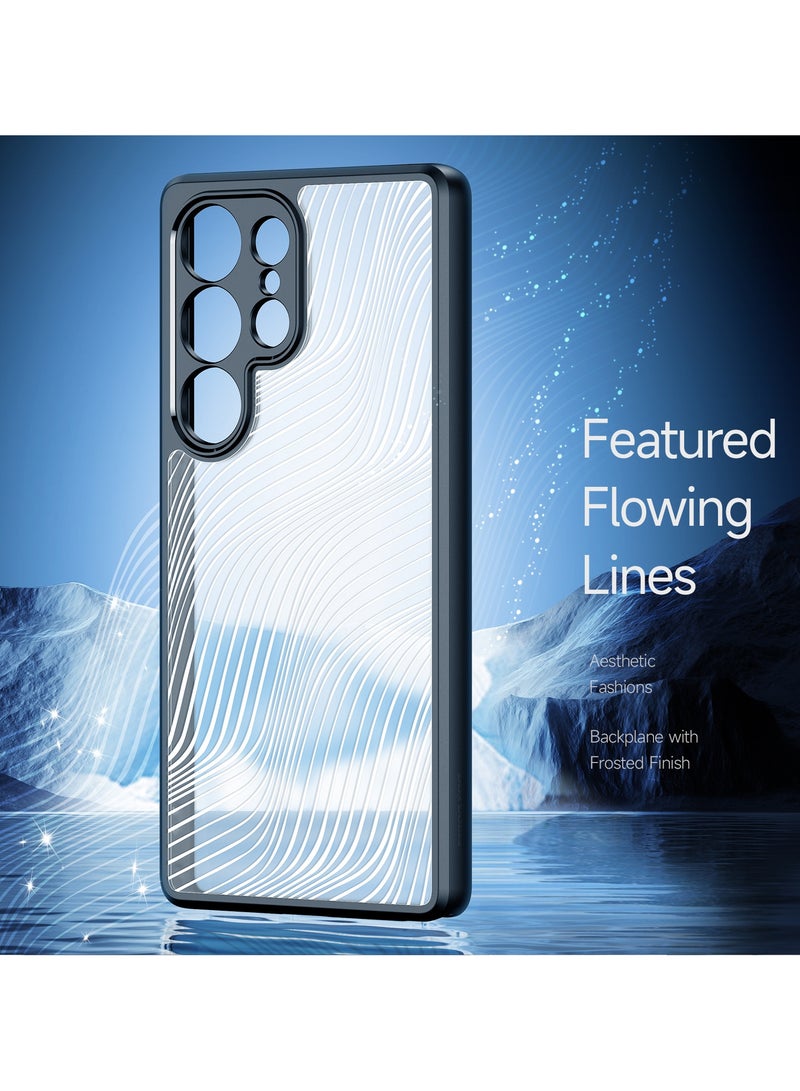 دوكس دوتشيز ايمو جراب لموبايل سامسونج جلاكسي  اس 25 الترا جراب نحيف وشفاف مطفي مصنع من البولي يوريثين الحراري بولي كربونات البولي بروبلين سيليكون - اسود - Image 2