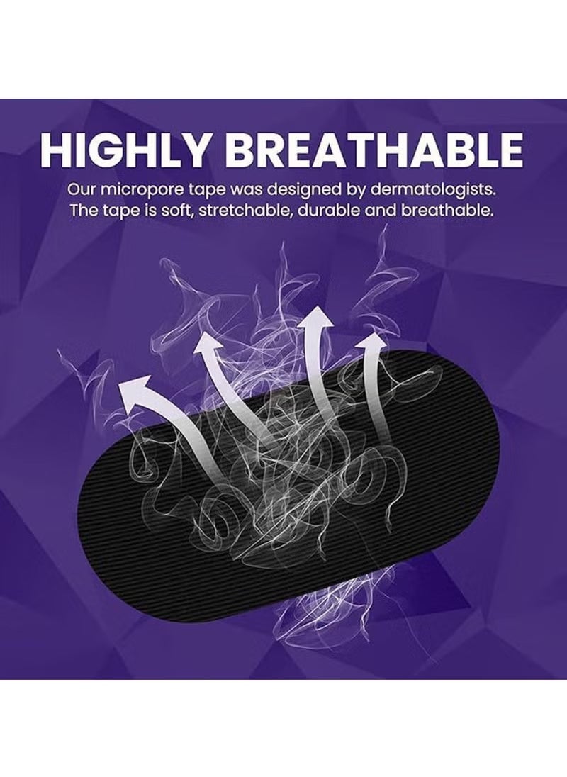 ATRJSZ 30 Pcs Sleeping Mouth Tape, Comfortable & Breathable Mouth Tape, Say No to Snoring, Comfortable Sleep & Breathing (Black)  - Image 2
