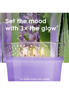 Glade Tranquil Lavender And Aloe Candle 193g  - Image 3