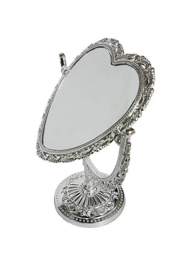 Generic Table Fancy Mirror Heart Shaped Mirror medium Size  - Image 2