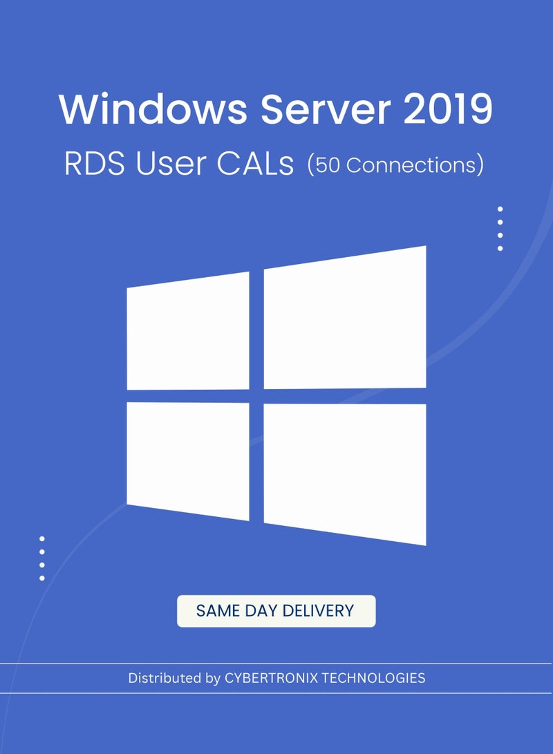 Windows Microsoft Windows Server 2019 RDS User CALs (50 Connections) | Digital License | SAME DAY DELIVERY
