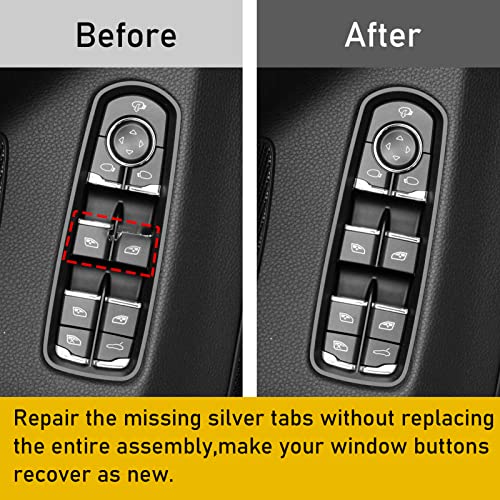 Jaronx 2PCS Driver Side Window Switch Buttons Compatible with Porsche Cayenne 2011-2018,Compatible with Panamera 2011-2016, Compatible with Macan 2015-2022, Power Window Switch Button Replacements - Image 3
