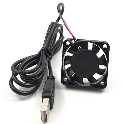 FainWan 2-Pack 40mm x10mm DC 5V USB Brushless Cooling Fan, Dual Ball Bearing, Quiet Operation, 4010 Small Computer Fan 100cm Wire - Image 3