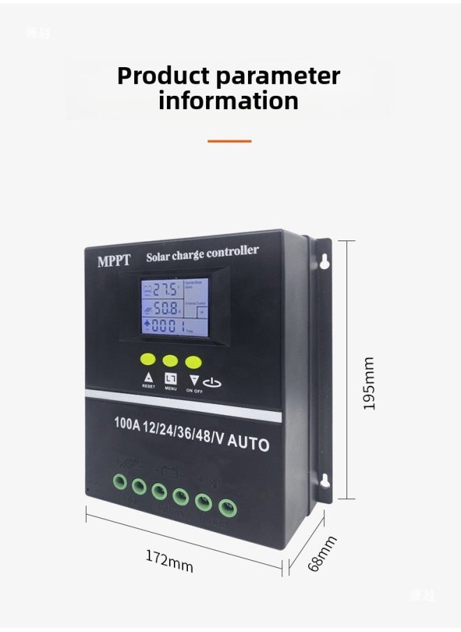 Mppt Solar Charging Controller Module 12V24V36V48V Solar Controller Fully Automatic Universal Type-Color:Mppt 12v24v Universal 20a Upgraded Model