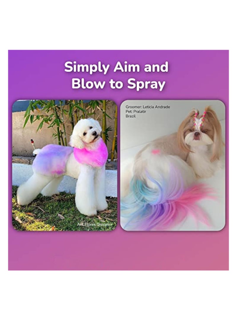 KASTWAVE 10 Colors Dog Hair Dye, Temporary Color Dog Hair Dye, Non-Toxic & Washable Dog Hair Dye Chalk, Pet Safe Dye, Semi Permanent Color Dye for Dogs and Cats Grooming, Giftfor Pet Styling - Image 2