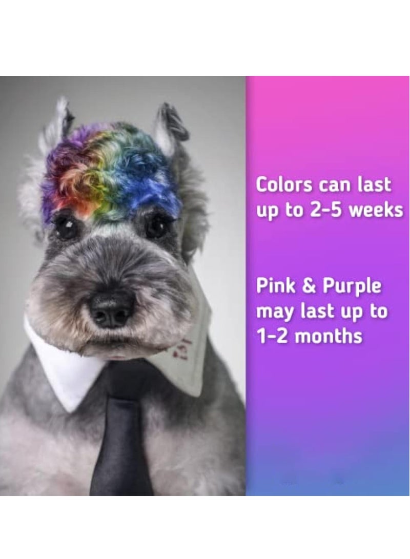 KASTWAVE 10 Colors Dog Hair Dye, Temporary Color Dog Hair Dye, Non-Toxic & Washable Dog Hair Dye Chalk, Pet Safe Dye, Semi Permanent Color Dye for Dogs and Cats Grooming, Giftfor Pet Styling - Image 4
