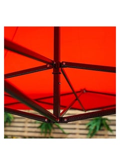 GO2CAMPS GO2CAMPS Gazebo 3x3 M-Camping Tent Canopy Pop Up Instant Shelter Sun Protection Shade for Outdoor Camping Picnics Beach Garden Sports Party-(Red)  - Image 2