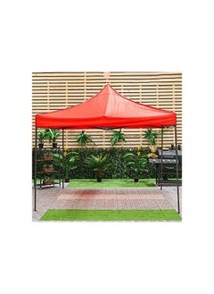 GO2CAMPS GO2CAMPS Gazebo 3x3 M-Camping Tent Canopy Pop Up Instant Shelter Sun Protection Shade for Outdoor Camping Picnics Beach Garden Sports Party-(Red)  - Image 4