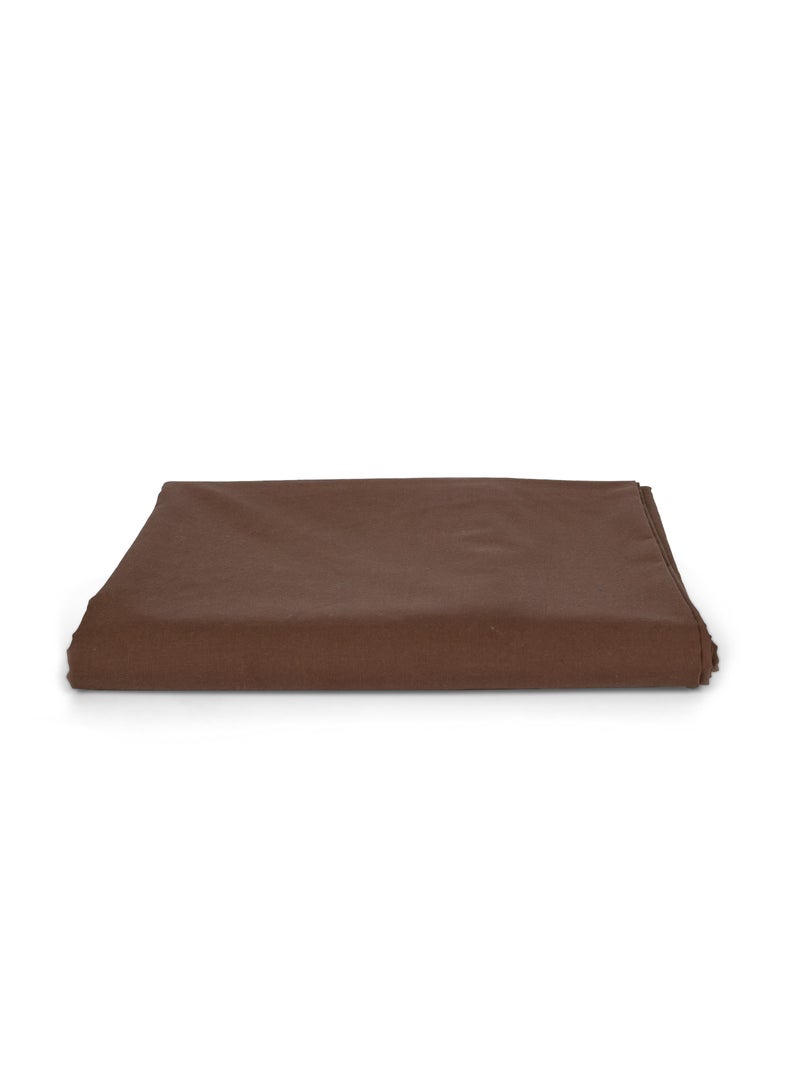 Home of linens شرشف مسطح بني 180x260  - Image 1