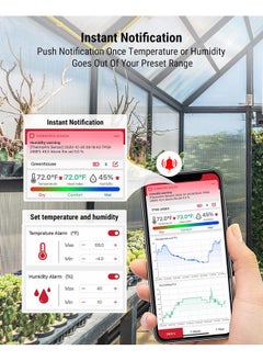 ThermoPro ThermoPro TP359 Bluetooth Hygrometer Thermometer, 260FT Wireless Remote Temperature and Humidity Monitor, with Large Backlit LCD, Indoor Room Thermometer and Humidity Gauge, Max Min Records  - Image 5