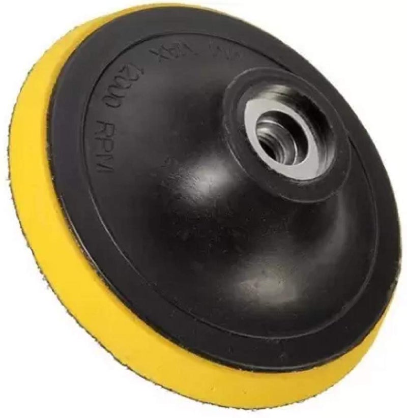 Inditrust قرص صنفرة 5 بوصة مع وسادة خلفية 1 قطعة مع خطاف وحلقة 5 بوصة لمطحنة عشوائية م10 - Image 1