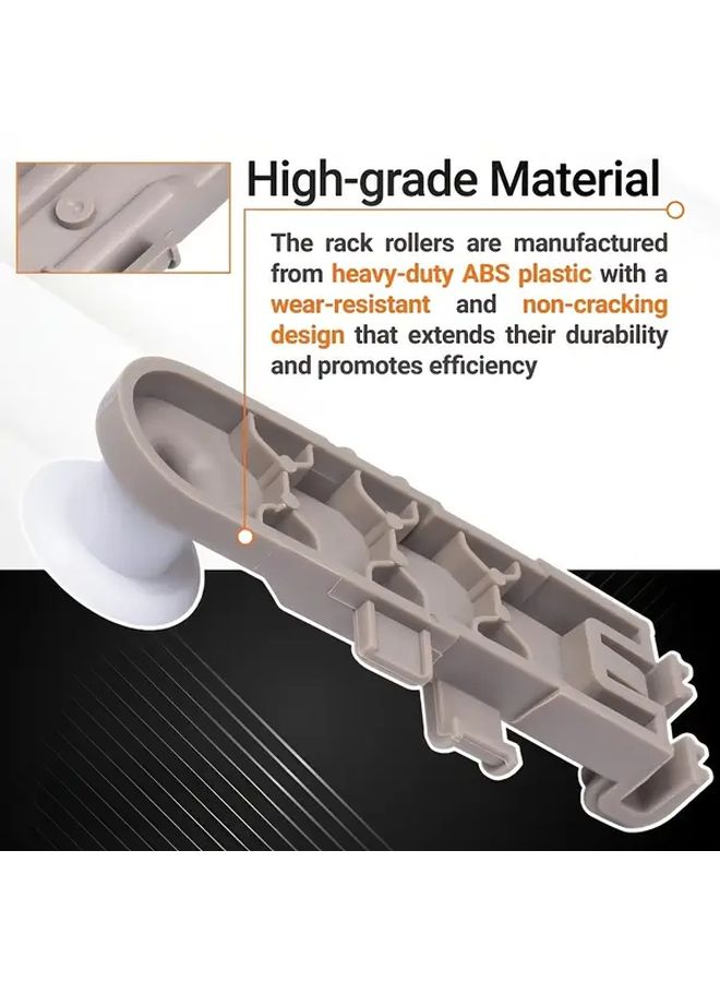 Dishwasher Wheels Replaces 8268743 Durable Plastic Easy Installation - Image 3