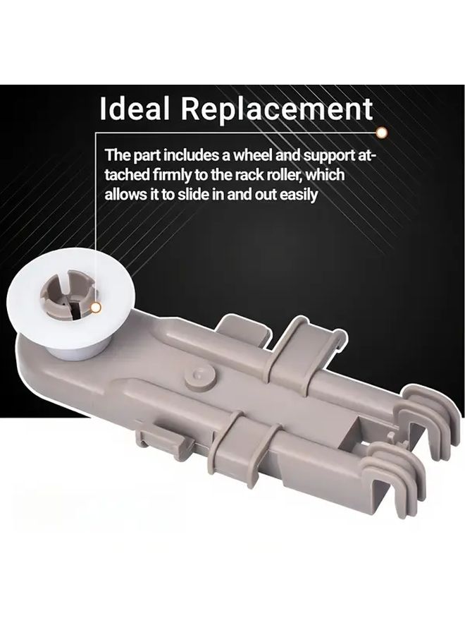 Dishwasher Wheels Replaces 8268743 Durable Plastic Easy Installation - Image 2