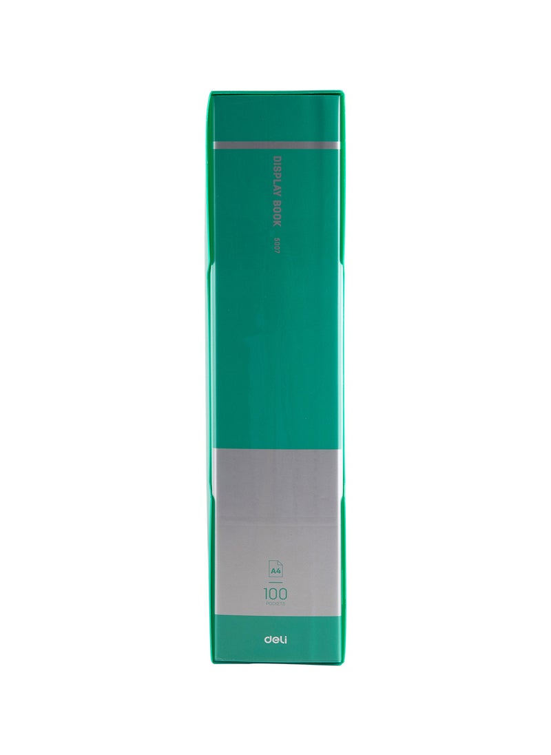 Deli A4 Display Book with 100 Pockets, Perfect for Document Organizer, Certificates, Artwork, and School - Assorted Colors  - Image 3