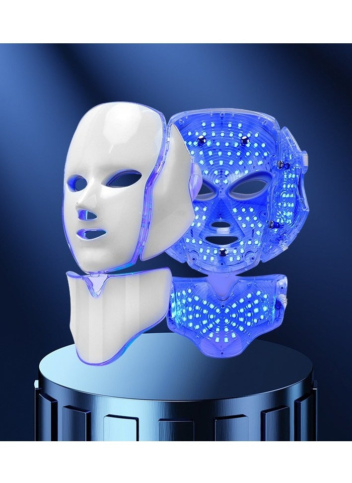 Skin Need - 7-in-1 LED Light Therapy Facial Mask – Red, Blue, and Multi-Color Modes – Skin Rejuvenation & Anti-Aging – Comfortable & Adjustable – Plug-Powered - Image 1