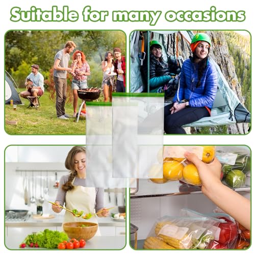 TAINESS Odor Proof Food Storage Bear Bags Reusable Zipper Barrier Bags Airtight Bags Keep Fresh and Waterproof for Backpacking, Camping, Outdoor Bear Proof Refrigerator Freezing (2 Pack) - Image 5