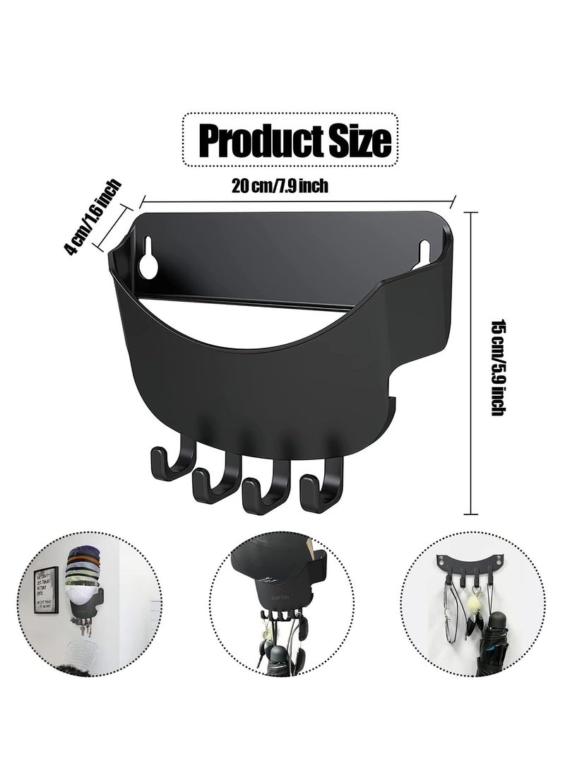 2PCS Cap Organizer Hanger,Hat Rack for Wall Adhesive Hat Racks, Change Your Cloth Hanger to Cap Organizer Hanger, Hat Organizer for Closet Door  - Image 4