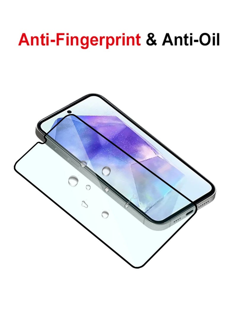 Techie Anti Blue Light Tempered Glass Screen Protector for Samsung Galaxy A55 – 9H Hardness, Anti-Reflective, Bubble-Free, 0.33mm, Easy Installation  - Image 3