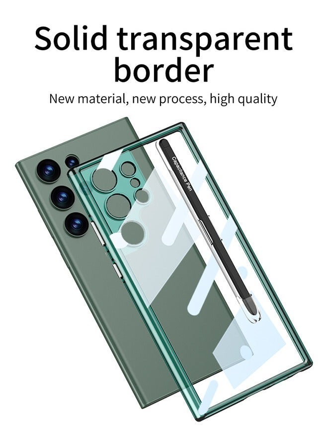 DUNISO Samsung Galaxy S24 Ultra Phone Case Full Body Protective Phone Cover Anti-fall Anti-fingerprint Phone Case with Touchscreen Pen for Samsung Galaxy S24 Ultra 5G Phone Case - Image 4