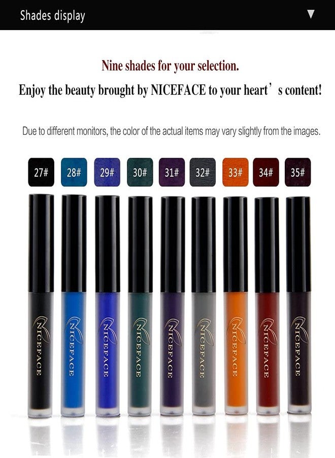 GL-Turelifes Halloween Matte Liquid Lipstick, Long Lasting, Non-stick Non-fading Lip Gloss Vivid Vampire lipsticks for Masquerade, Cosplay, Halloween Makeup (#27 Black) - Image 4