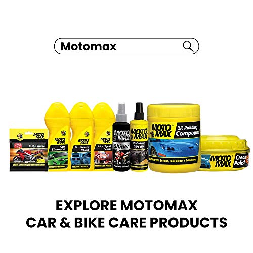 Motomax موتوماكس كريم تلميع للدراجات والسيارات 230 جرام | شمع كارناوبا وعوامل تلميع دقيقة مع إسفنجة. يحمي ويعطي لمعة للسيارات والدراجات النارية، تلميع مقاوم للماء لاحتياجات العناية بالسيارات، يزيل الخدوش الطفيفة. - Image 5