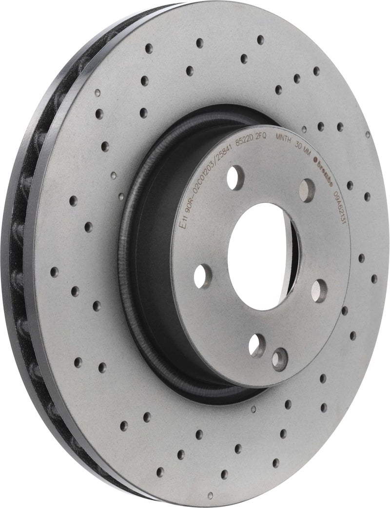 Brembo 09.A621.31 UV Coated vented drilled Front Brake Rotor MERCEDES-BENZ/MERCEDES-BENZ (BBDC) OE# A0004211112 - Image 1