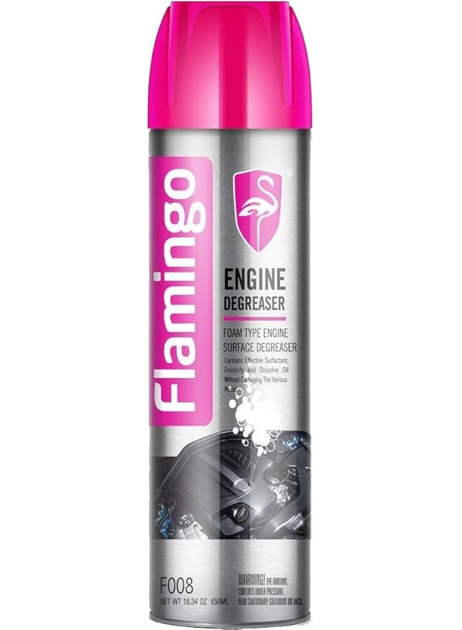 Flamingo Engine Degreaser, Engine Care, Engine Cleaner, Engine Foam, F008, 650Ml, Engine Cleaner, Engine Wash, Engine Polish - Image 1