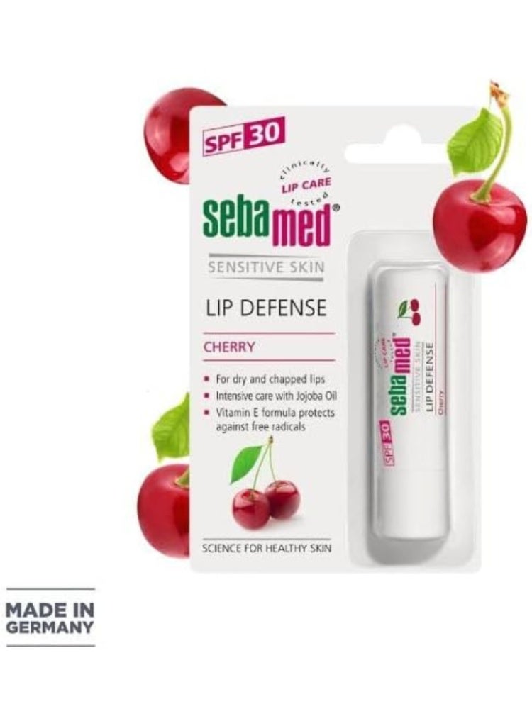 Sebamed Lip Defense Cherry 4.8g – pH 5.5 Moisturizing Lip Balm with SPF Protection - Image 2