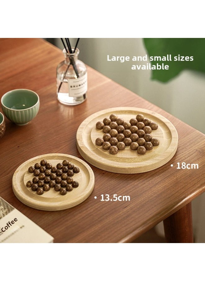 Solid Wooden Bamboo Single Noble Chess Kongming Chess Diamond Chess Independent Chess A Toy For One Person To Play-Specification:Diamond Chess  - Image 5